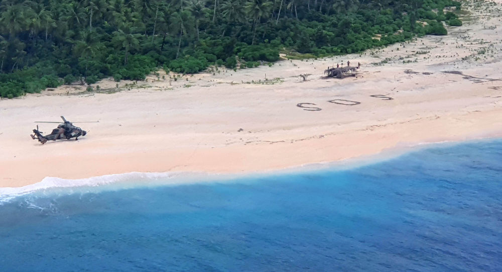 太平洋岛上三名水手因在沙子上写SOS获救