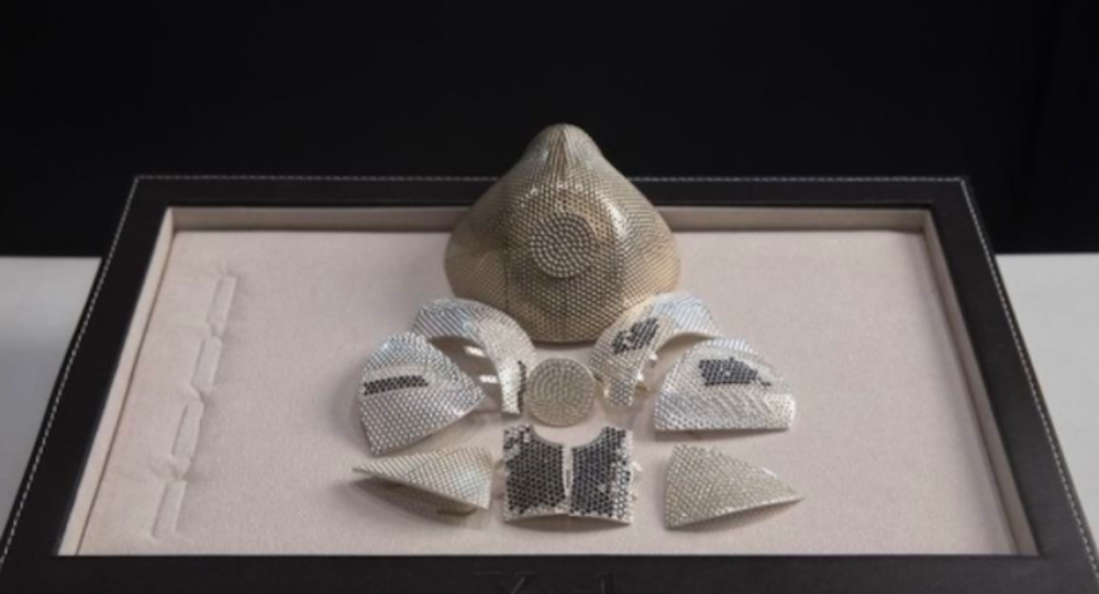 以色列珠宝商打造世界最贵白金镶钻医用口罩