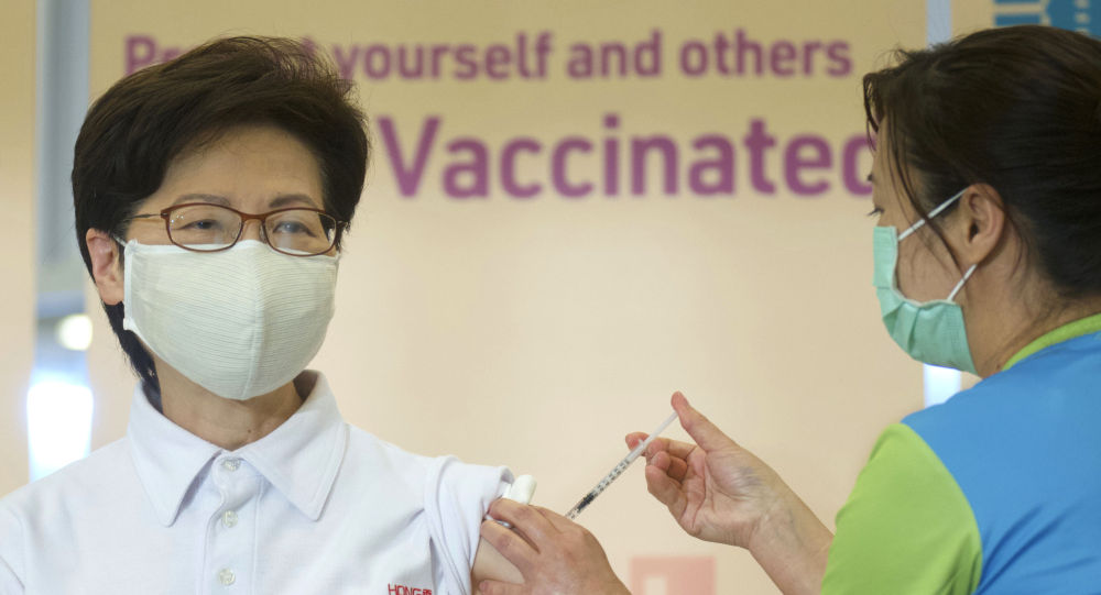 香港特首已接种科兴新冠疫苗