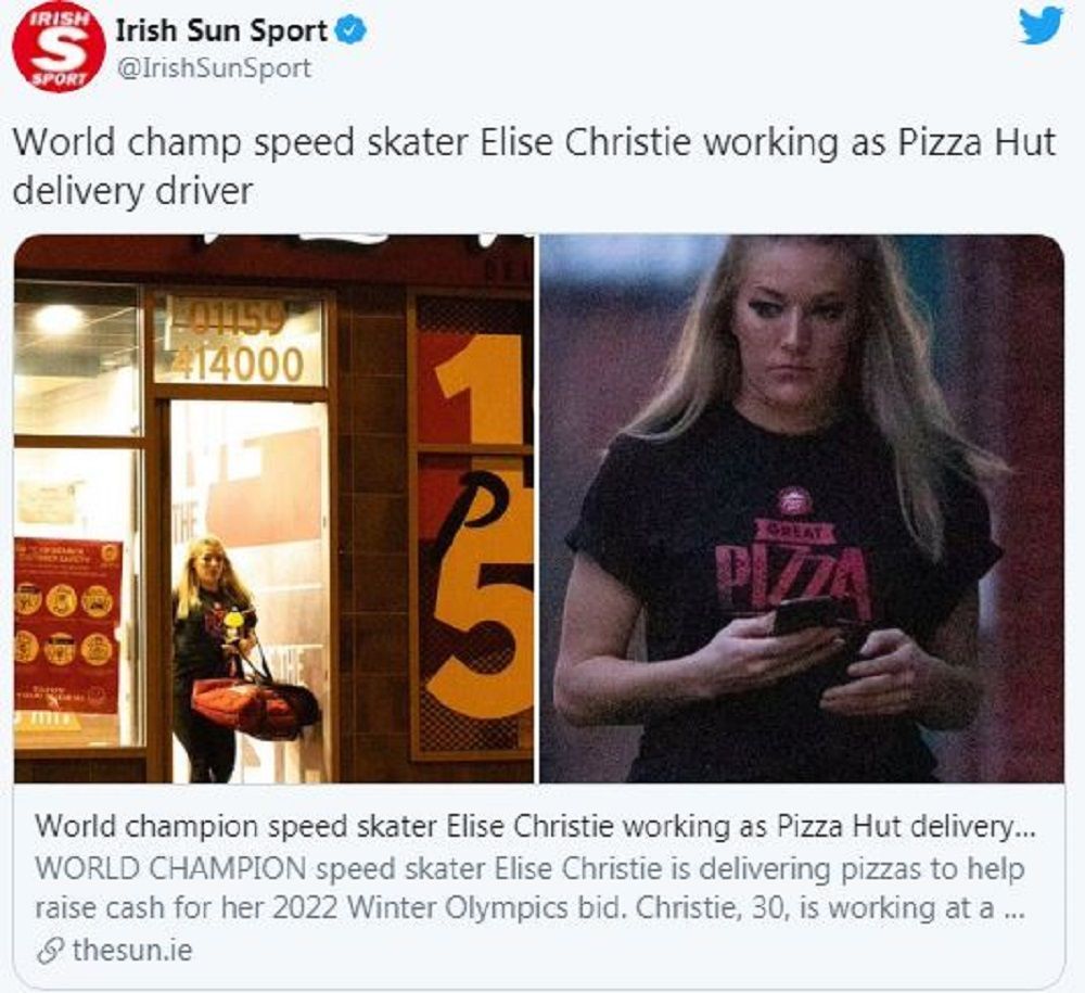英国世界冠军送披萨赚取去北京奥运会的费用
