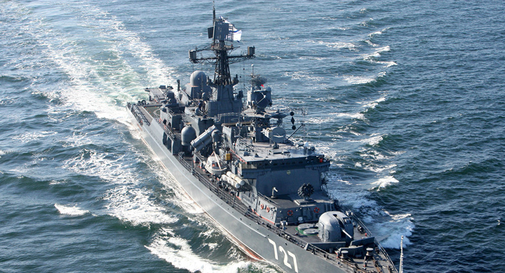 俄波罗的海舰队舰艇编队远航大西洋、地中海和印度洋