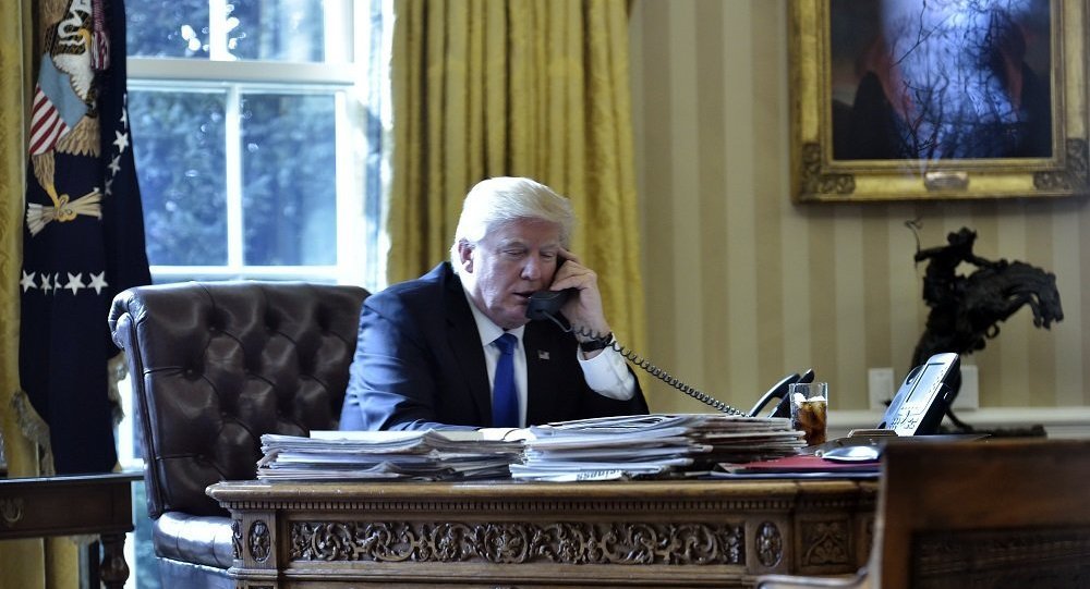 白宫：特朗普与英首相特雷莎·梅通电话谈论叙利亚局势