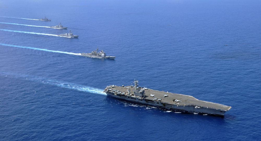 中国指责美国侵入自己的南海水域