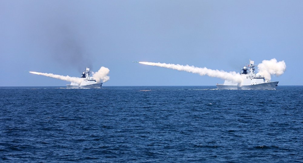 三亚海域军事训练提前结束18日台湾海峡实弹演习
