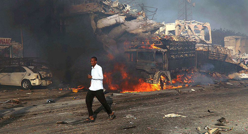 索马里军事基地附近发生汽车炸弹爆炸