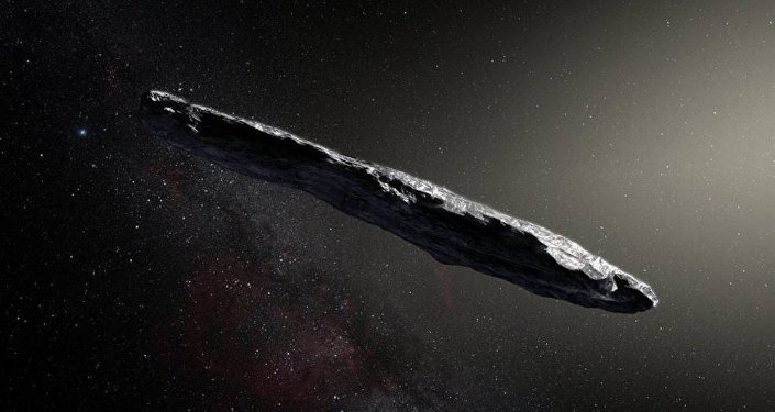 Artist’s concept of interstellar asteroid 1I/2017 U1 (‘Oumuamua)