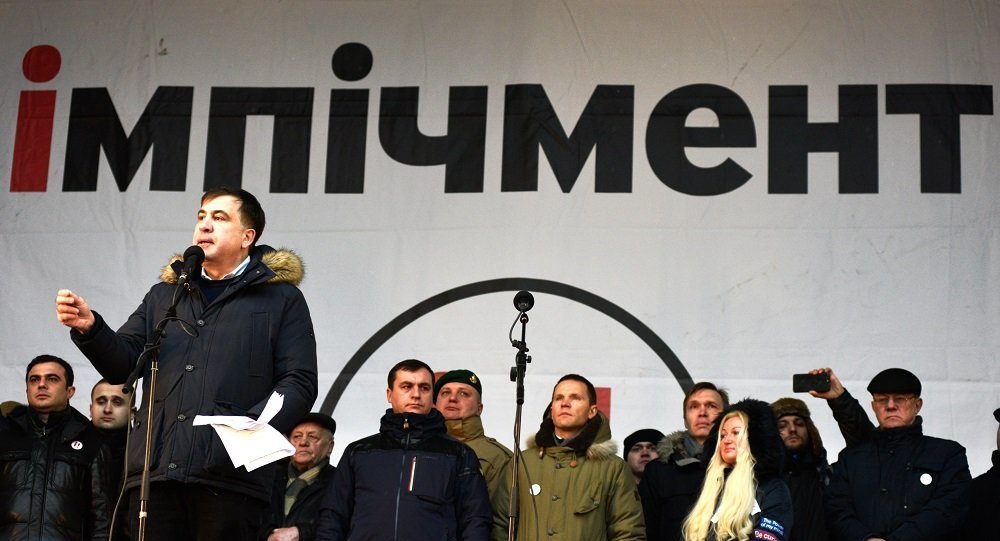萨卡什维利拥护者要求波罗申科前往独立广场当众宣布下台