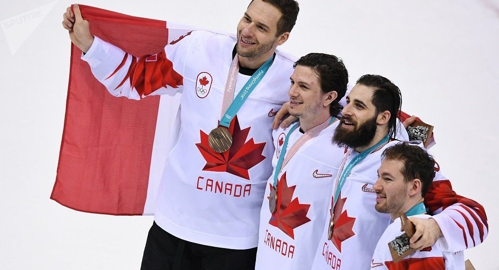 加拿大冰球国家队击败捷克队，获2018冬奥会铜牌