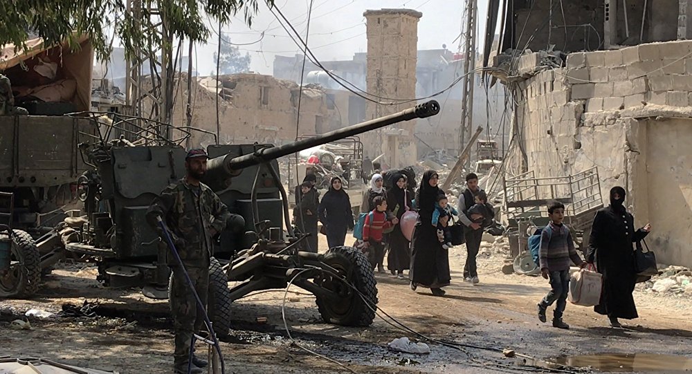 人道主义停火实施以来逾15.4万人撤离叙东古塔