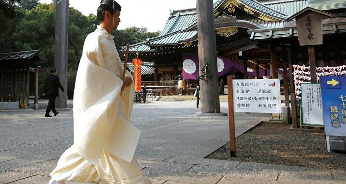 又一位日本大臣参拜象征日本军国主义的靖国神社