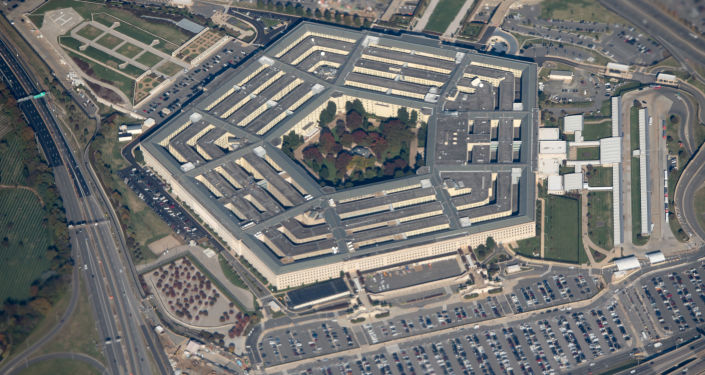 Вид на здание Пентагона в Вашингтоне, США