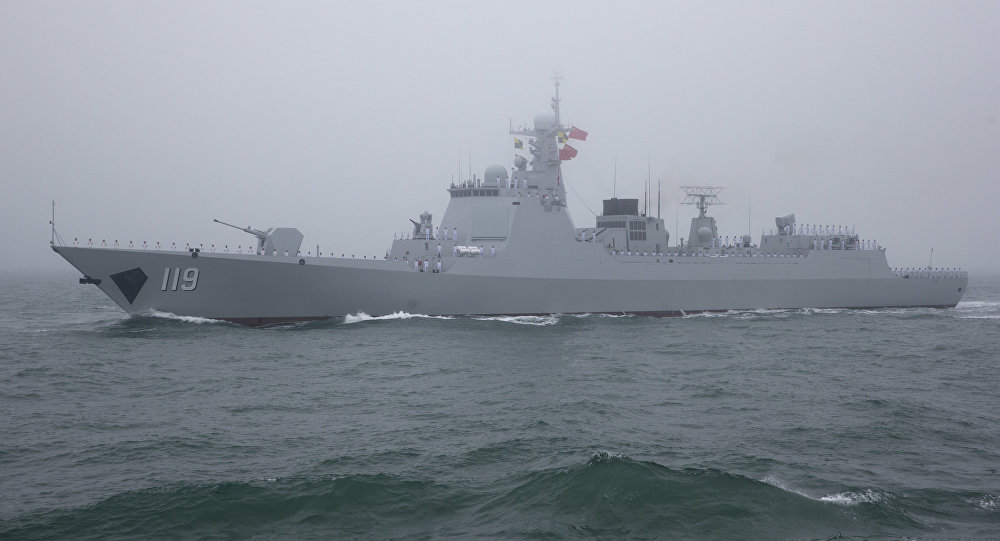 中国海军舰艇编队完成
