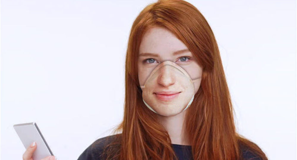 设计师展示了一种不会妨碍Face ID工作的防护口罩