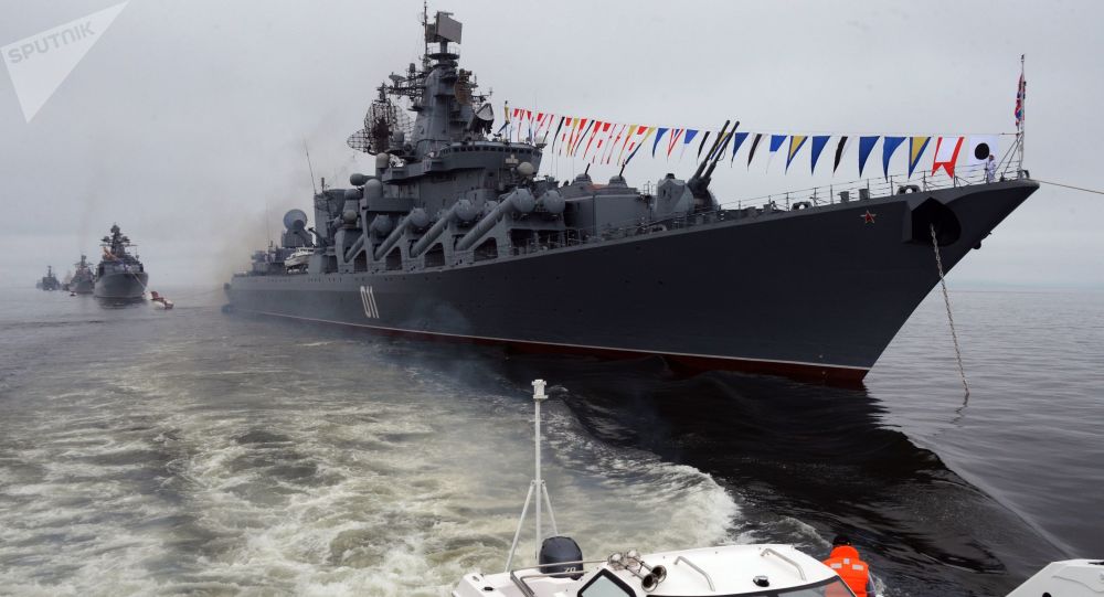 俄太平洋舰队舰艇参加在远海的战术演习