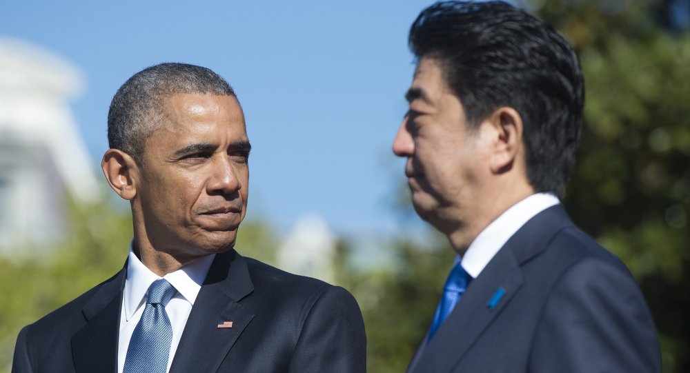 美国总统奥巴马与日本首相安倍晋三/资料图片