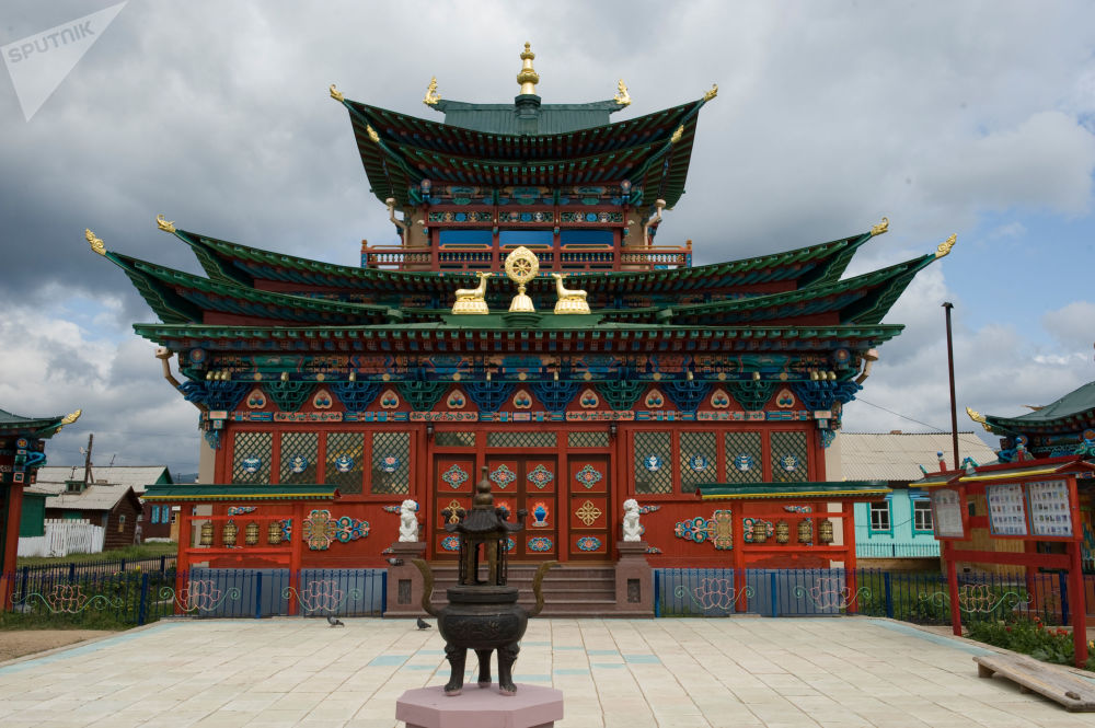 俄罗斯佛教寺庙图片
