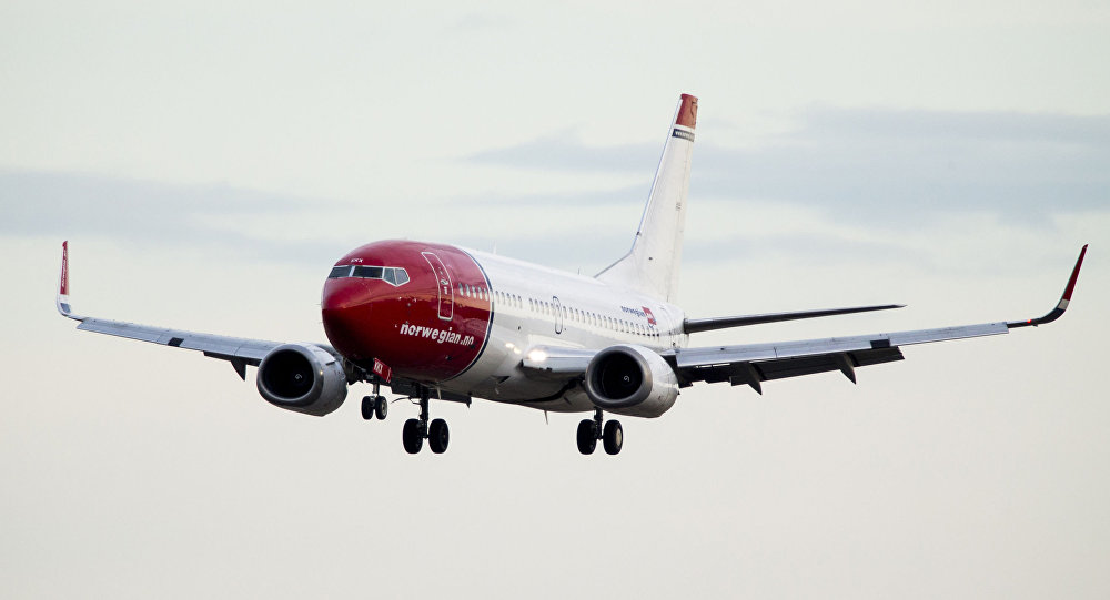 挪威航空的波音737 max客机返回斯德哥尔摩 2019年3月12日 俄罗斯