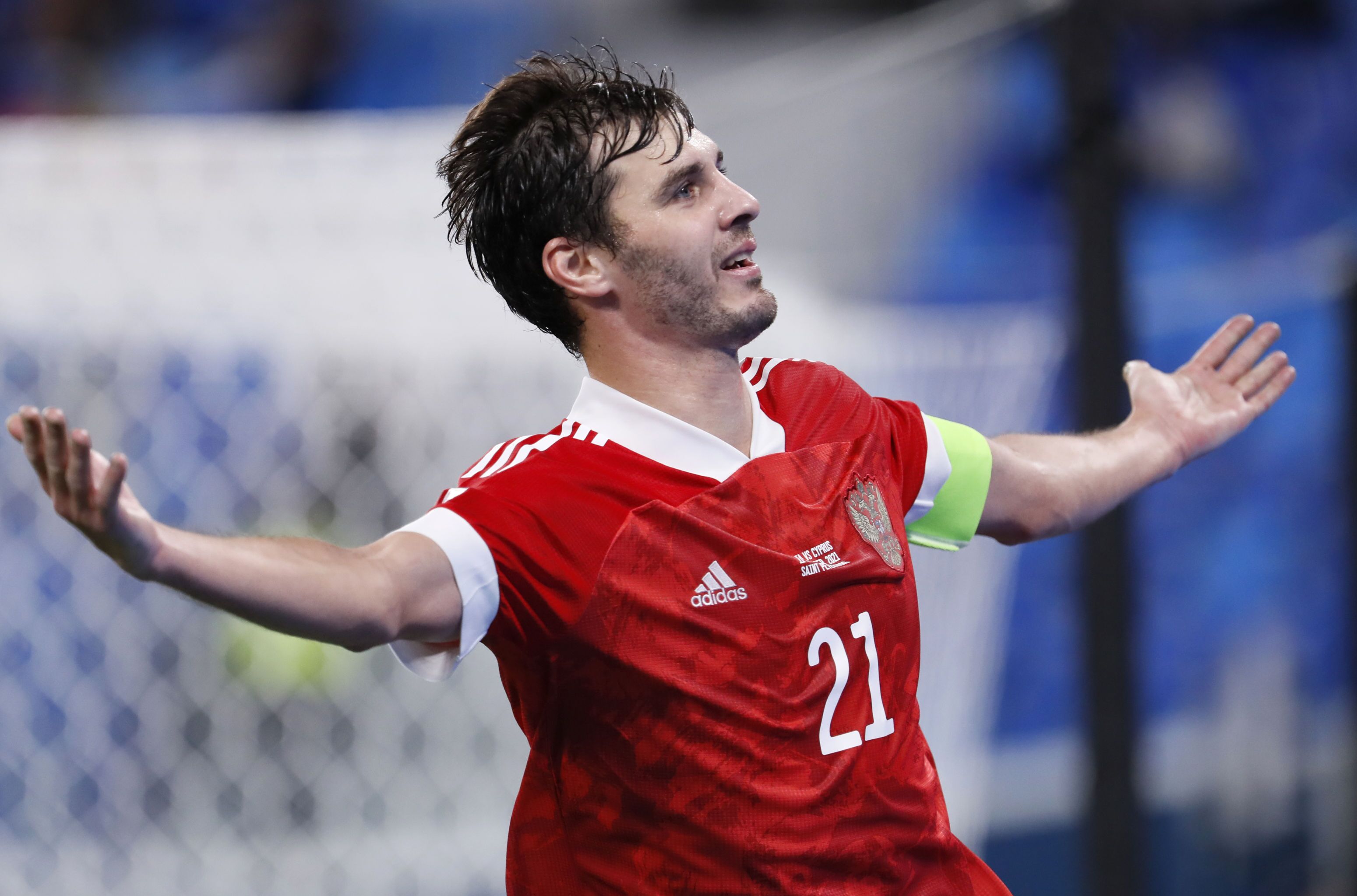 俄罗斯足球队在世界杯预选赛中战胜塞浦路斯